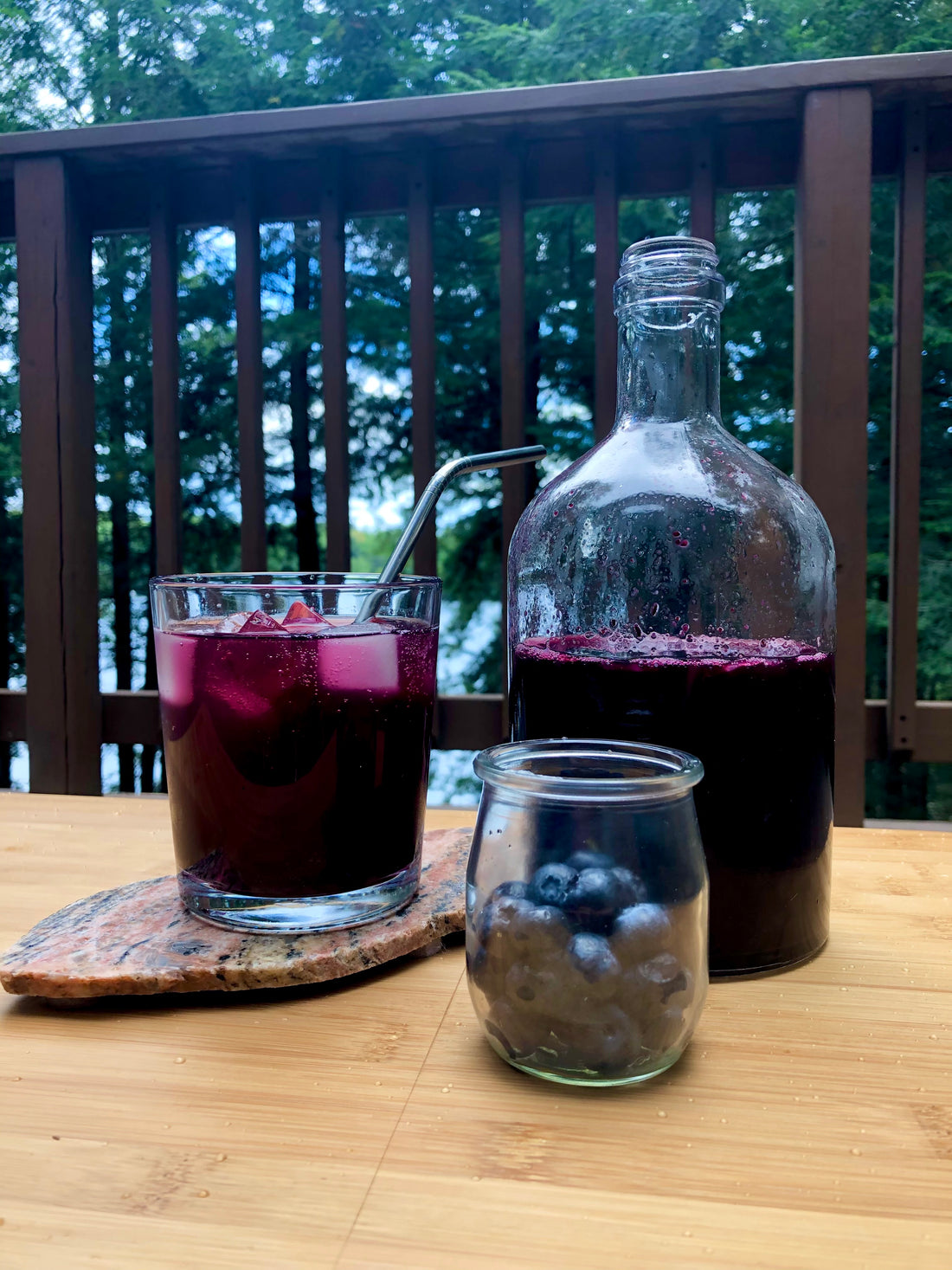Blueberry Thyme Syrup for Cocktails and Mocktails