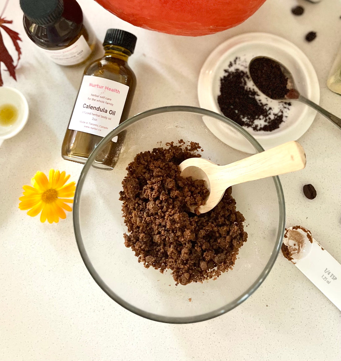 DIY Pumpkin Spice&Coffee Body Scrub Recipe