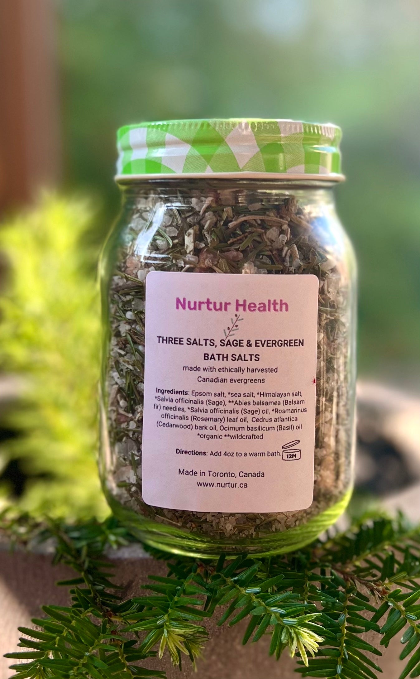 Three Salts, Sage&Evergreen Bath Salts