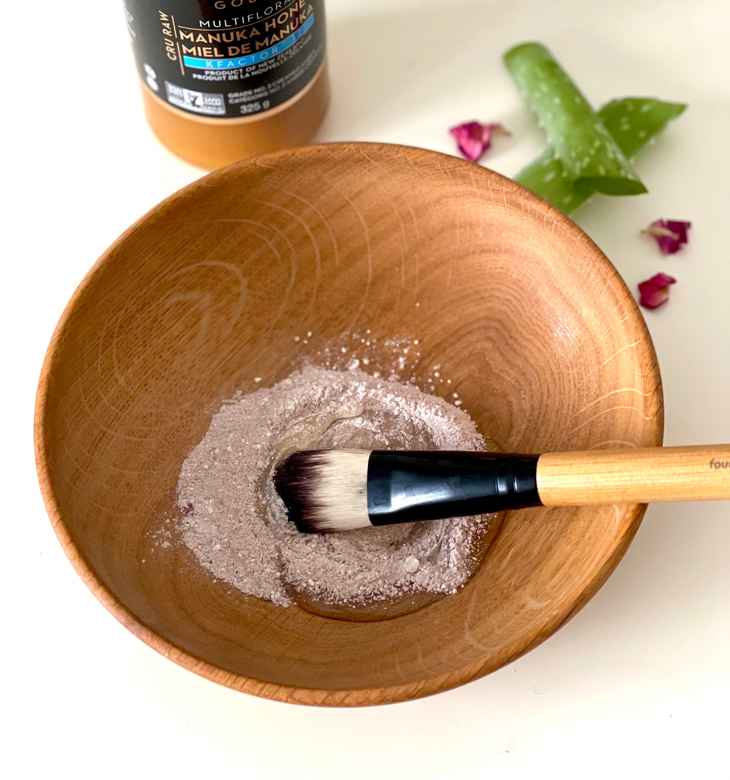 Aloe and Rose Clay Mask  with Hyaluronic Acid
