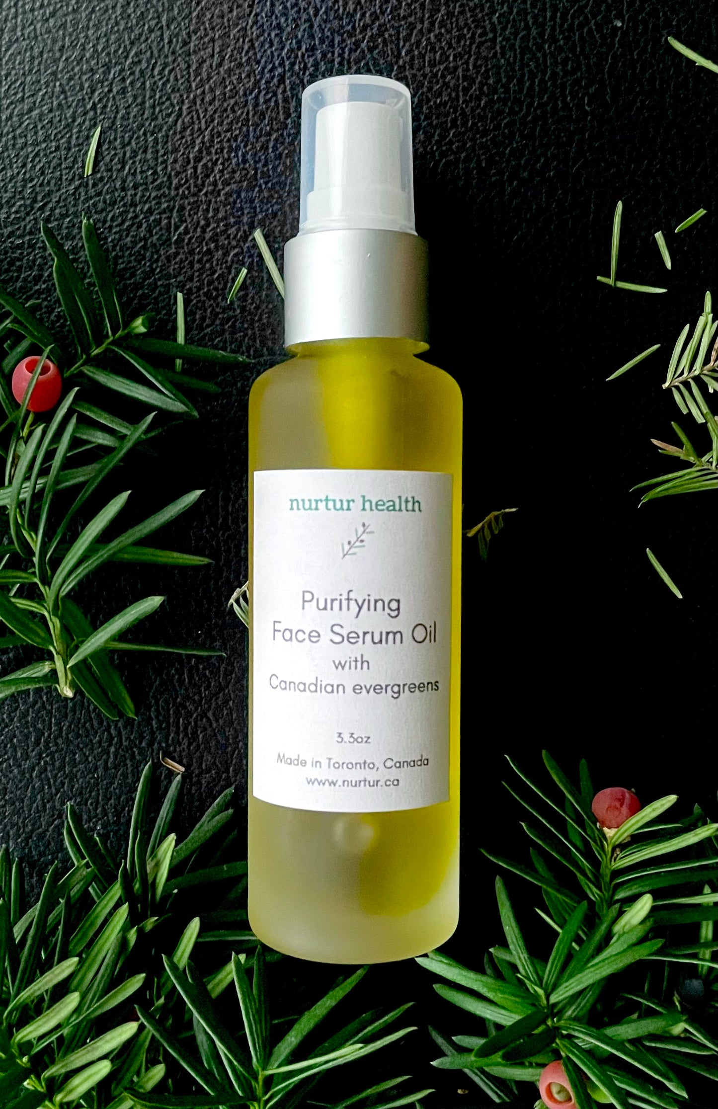 Purifying Face Serum Oil with Canadian Evergreens